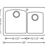 Blanco Diamond Silgranit Sink - 1- 3/4 Bowl Dual Deck - Diagram
