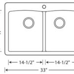 Blanco Diamond Silgranit Sink - Double Bowl with Dual Divide - Diagram