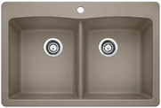 Blanco Diamond Silgranit Sink - Double Bowl with Dual Divide